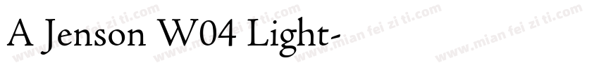 A Jenson W04 Light字体转换